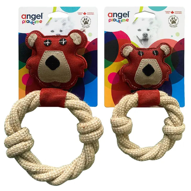 Bear & Rope Dog Toy